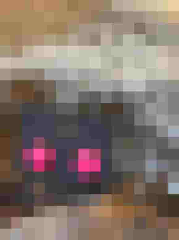 Magentafarbene, runde Ohrstecker auf schwarzer Karte, umgeben von Trockenblumen.