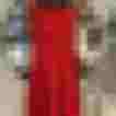 Rotes A-Linien Kleid aus Baumwolle mit Tellerrock im modernen alpinen Stil